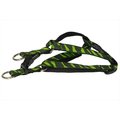Flyfree ZEBRA-GREEN-BLK.1-H Zebra Dog HarnessGreen & Black Extra Small FL511097